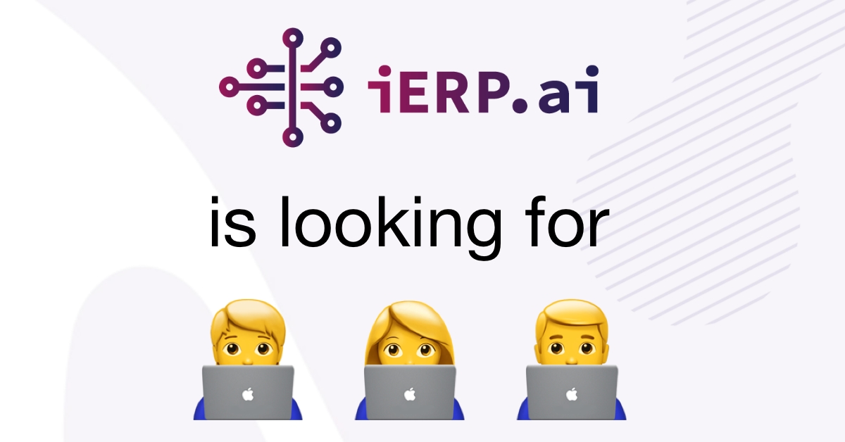ierp looking for developers